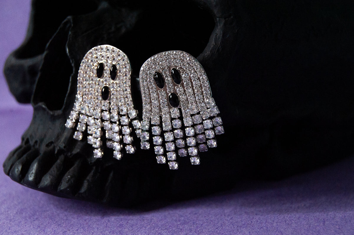 Guinevere, Halloween Ghost Earrings