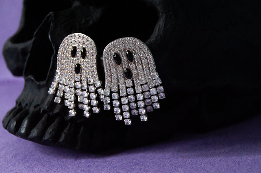 Guinevere, Halloween Ghost Earrings